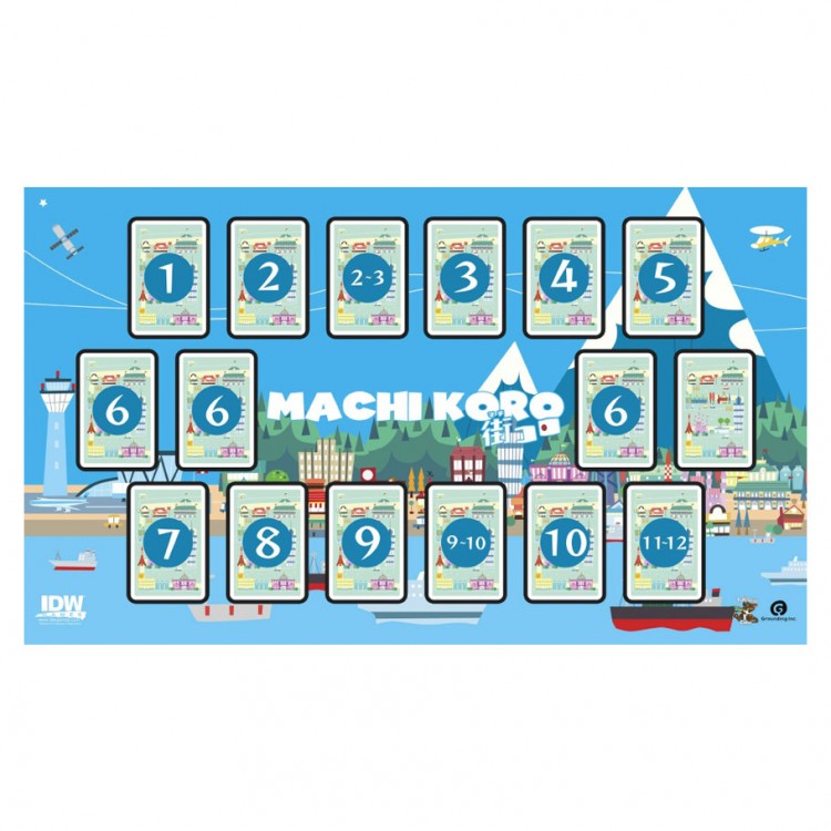 MACHI KORO IDW GAMES DELUXE GAME PLAY MAT BRAND NEW AND SEALED! 